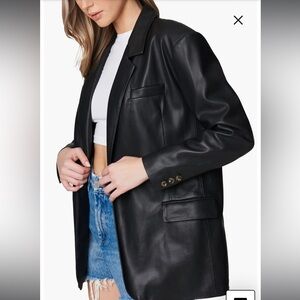 Blank NYC faux leather jacket
